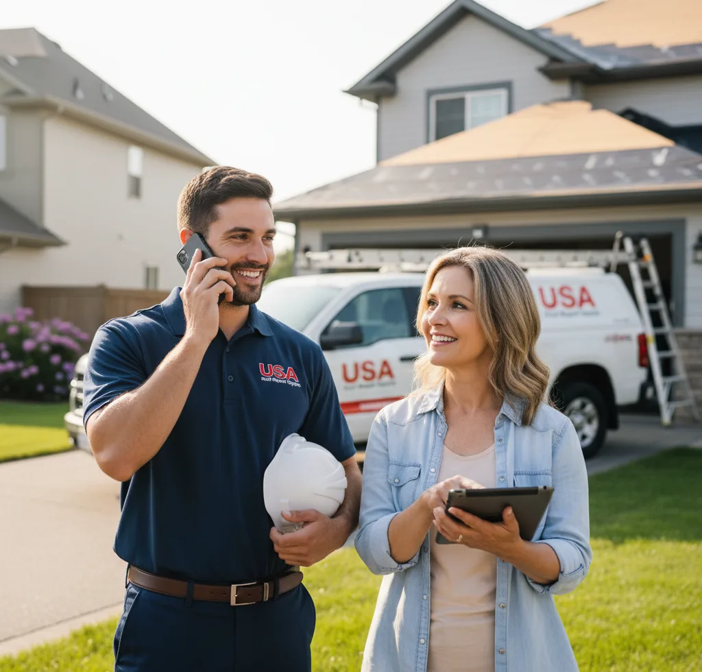 USA Roof Repair Experts customer support in Grand Marsh